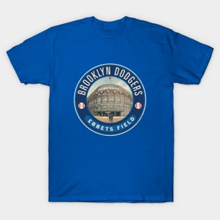 Brooklyn Dodgers Ebbets Field by Buck Tee T-Shirt